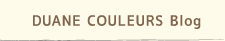 DUANE COULEURS Blog