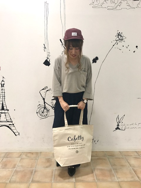 ★★Cafetty Novelty Fair開催★★〜せっちゃん店長の【Cafetty】の新作で、ゆるっとコーデ♪