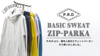 ［P.R.D］より、毎年人気のスウェットパーカーが入荷しました！