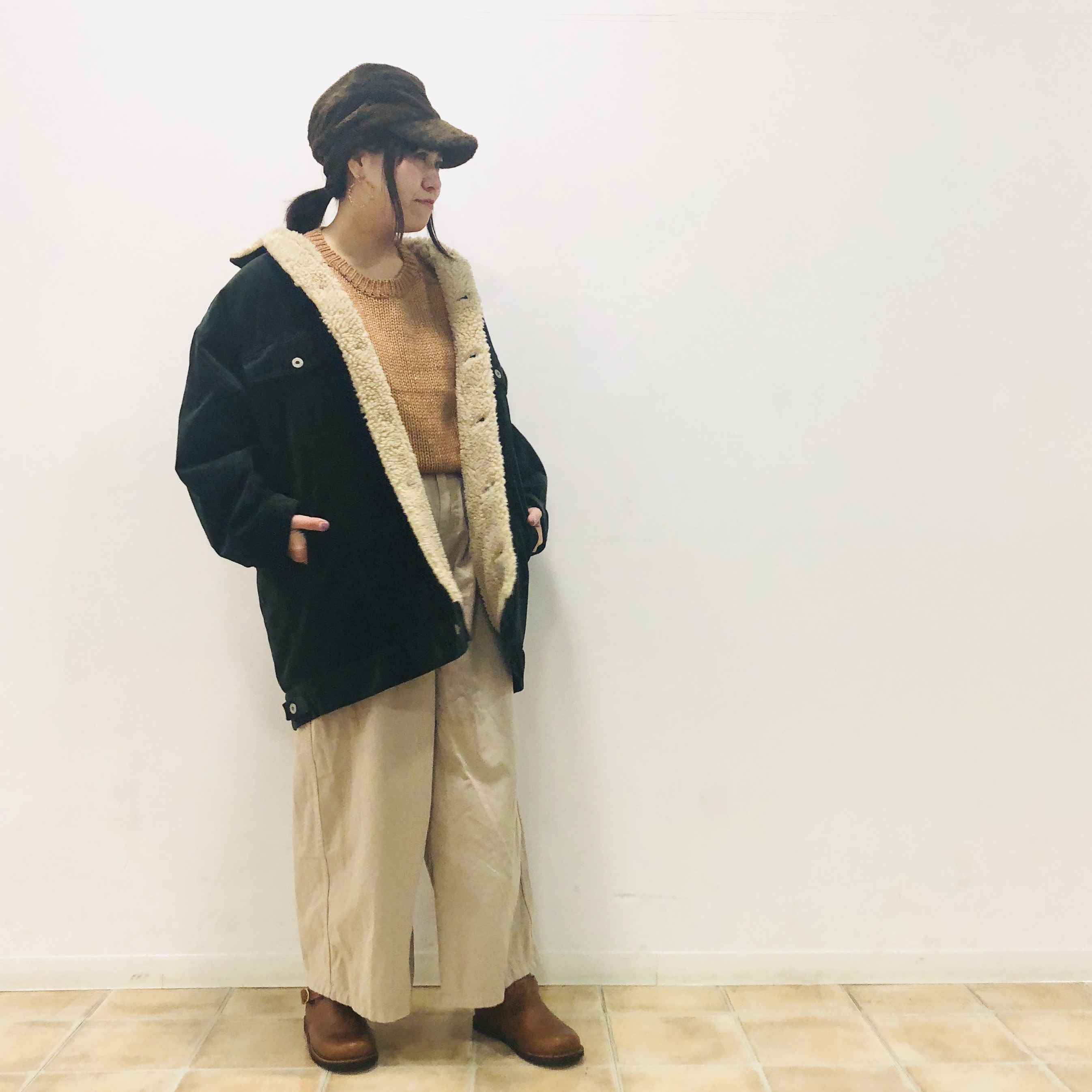 John Bull のコーデュロイランチコートであったか冬コーデ Byまっちゃん バーニッシュカンパニーブログ