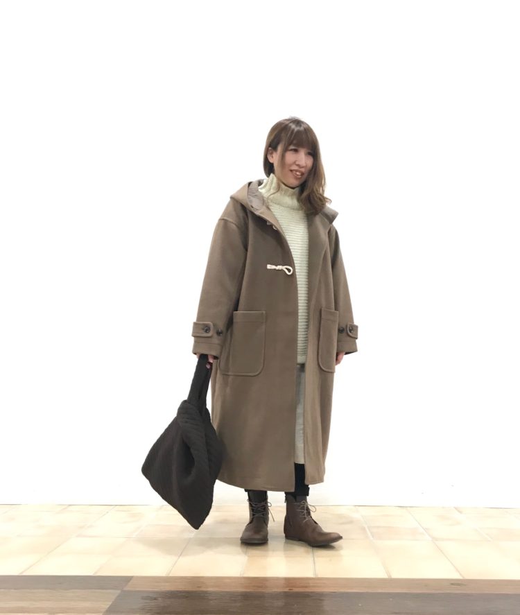 小樽店 Zampa のロングダッフルコートで ナチュラルゆるコーデ バーニッシュカンパニーブログ 小樽店 Zampa のロングダッフルコートで ナチュラルゆるコーデ バーニッシュカンパニーブログ