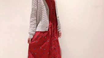 着まわし抜群!総柄シャツワンピース♪