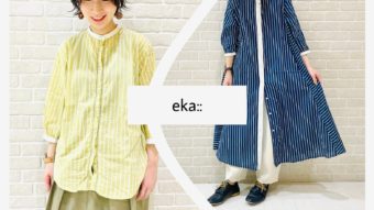 『 eka:: / エーカ 』ストライプシャツ＆ワンピース