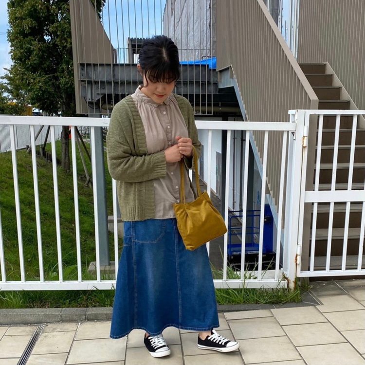 村中ラストblog 大人可愛く着こなす秋のデニムスカートコーデ バーニッシュカンパニーブログ