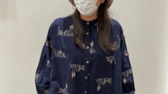 柄シャツでナチュラルstyle