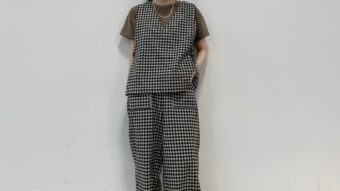 SUN VALLEYのセットアップでナチュラルコーデ♪