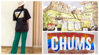 新作【CHUMS】Tシャツコーデ