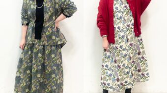 《CARINER》の花柄アイテムコーデ