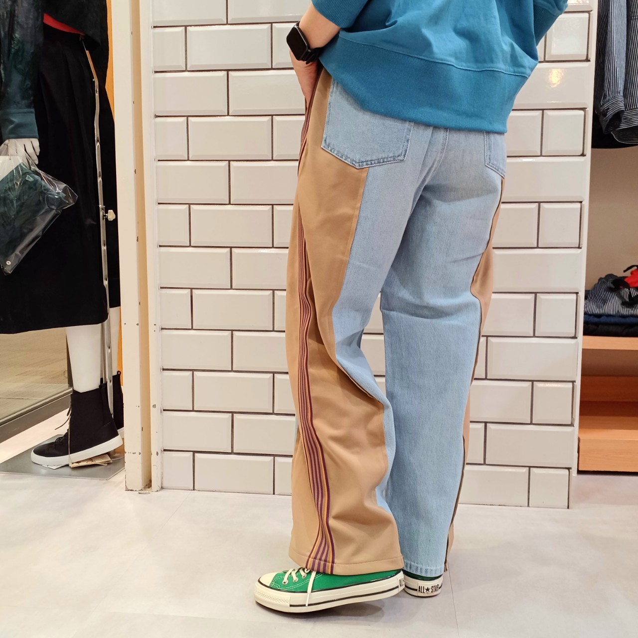 デニム×ジャージーリメイク風パンツ ｜ バーニッシュカンパニーブログ