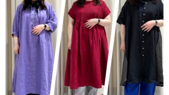 【08mab】新作ワンピ＋パンツ着回し3コーデ！