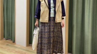 アースカラーでナチュカジュコーデ