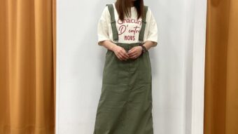 着回し抜群！サロペットスカートコーデ！