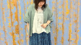 “リネン” “ガーゼ”の涼しげナチュラルコーデ🌿‬
