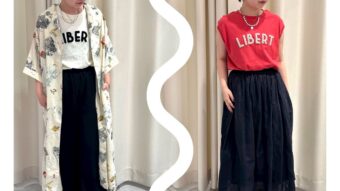 ノースリーブTシャツのコーデ着回し👕