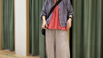 しわ加工♡生地感で遊ぶコーデ