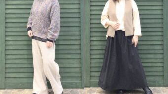 【あったかボア＆ニットスタイル】