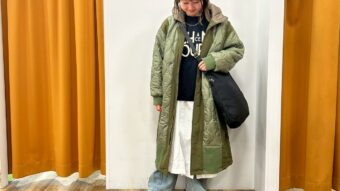 【KAKELA】ロングブルゾン×別注ニットを使ったカジュアルコーデ！