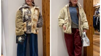 ボアアウター&異素材ニット🧶