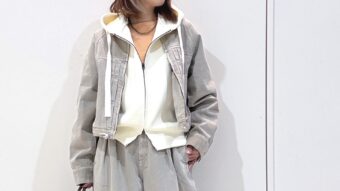 CLOCHEのデニムセットアップで春先取りコーデ！
