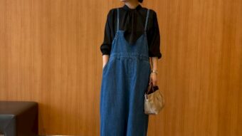 北広島限定アイテムle colisボウタイブラウスコーデ♪