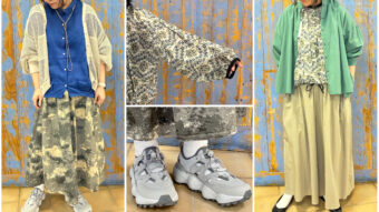 カラーシャツ×柄アイテム☘️