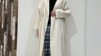 【春の軽やかチェックコーデ＆ご挨拶🌸】