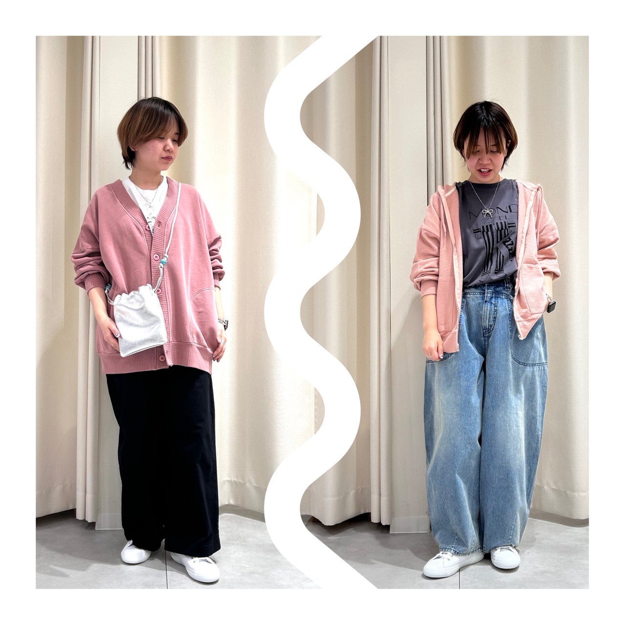 ピンク色の羽織コーデ🎀💕