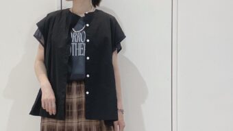 夏にぴったり◎涼しげなレイヤードコーデ！