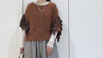 素材感の違いを楽しむ、秋コーデ🍂