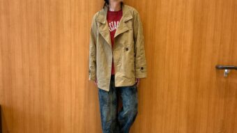 北広島店限定☆トレンチショートジャケット×デニム柄パンツ