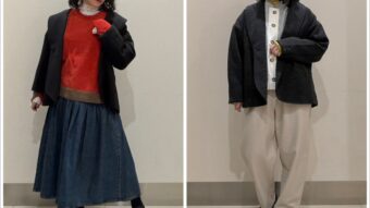 サラッと羽織って暖かい🍂ジャケット着回しコーデ2選！