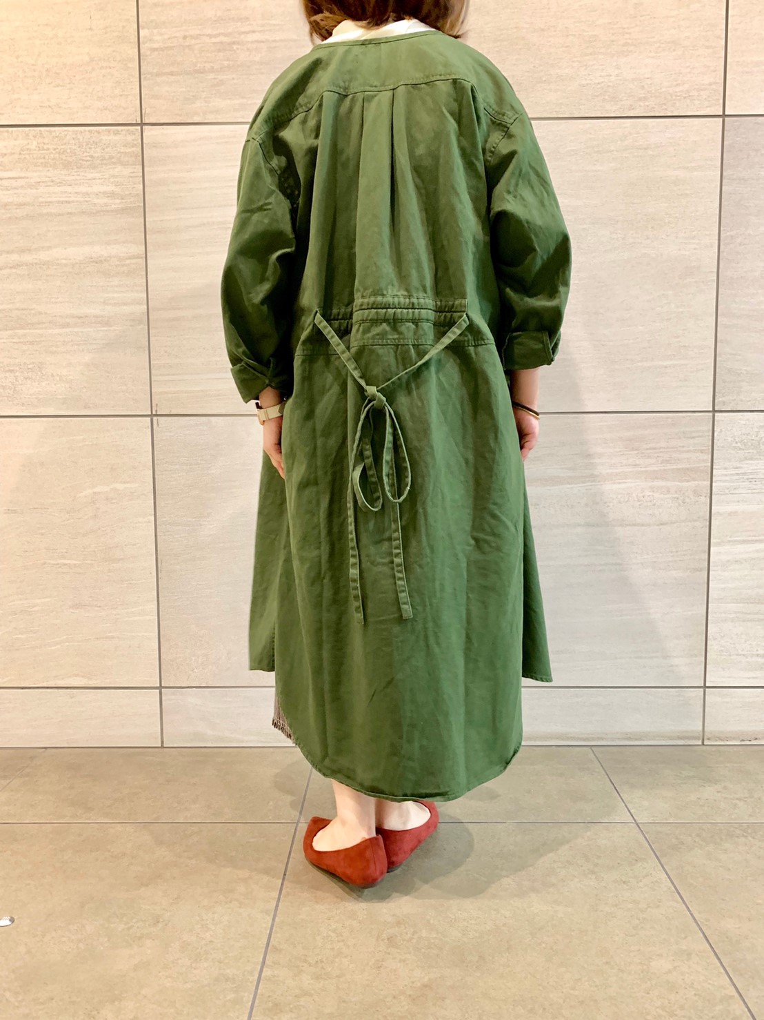 Gentil 秋のアウター代わりにも シャツワンピース