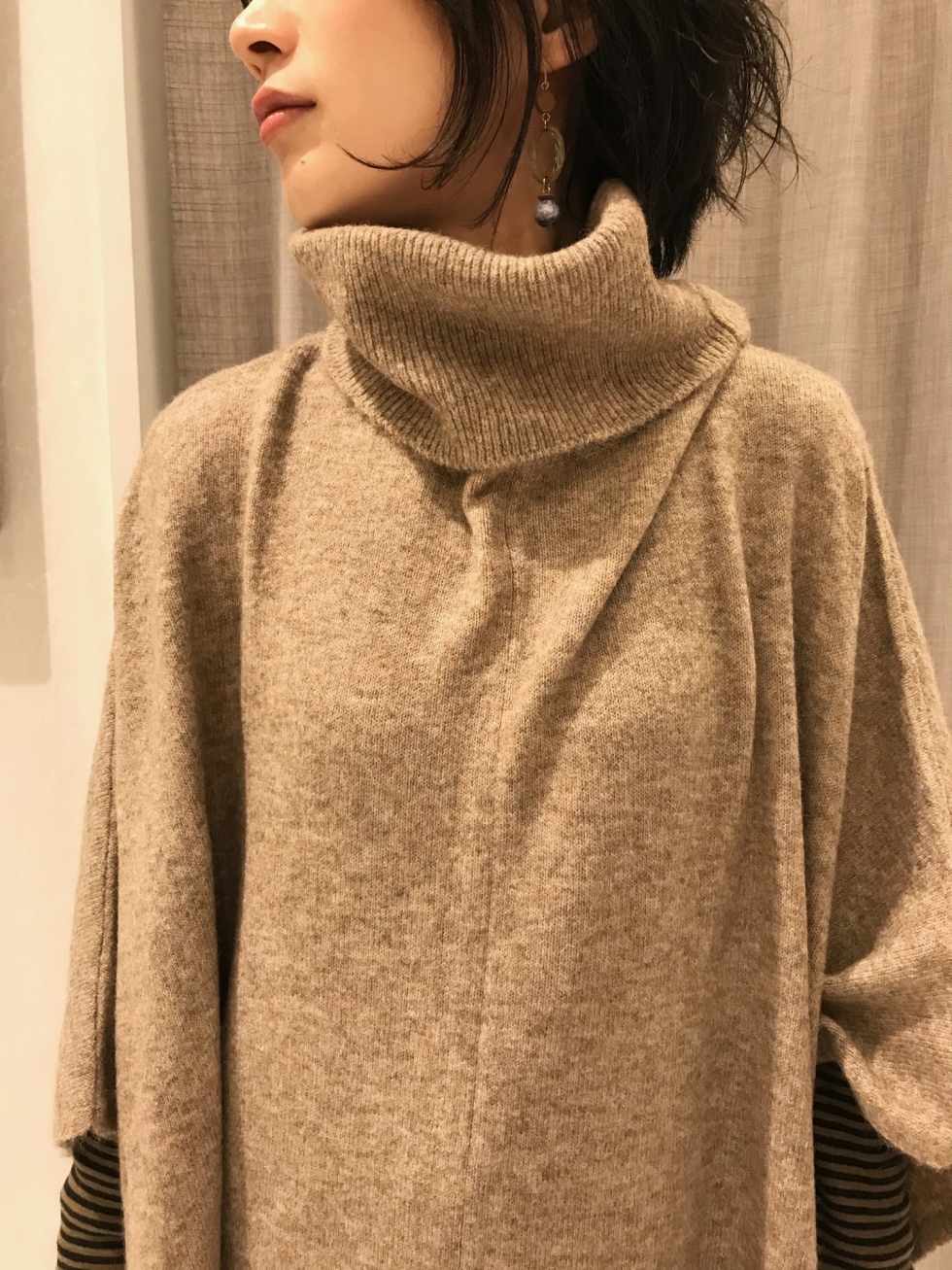 08mab ロングニットワンピース ロングコート